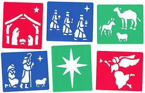 Nativity Stencils - Set of 6