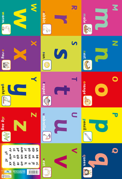 Wall Frieze 60cm x 40cm x 2 Posters - Alphabet