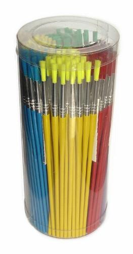 Economy Synthetic Brushes Assorted Colour Set of 144
