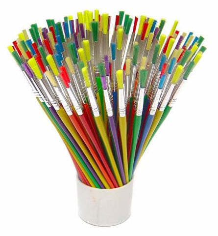 Synthetic Brushes Assorted Colour Set of 144