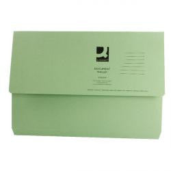 White Box Green Document Wallet (Pack of 50)